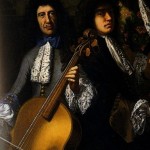 Francoise Puget (1687 ca.): wound strings on a Bass-violin